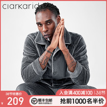 ClarKarida mens pajamas mens autumn winter lapels flannel plus thick insulation loungewear set can be worn outside