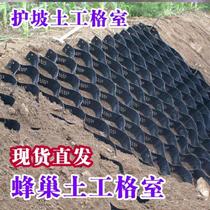 Net with riverway protection slope collapse square Geogrid room Environment sewage insertion waterproof planting protective shore fish pond
