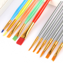 Picture drawing brush set students use nylon brush watercolor gouache acrylic oil brush beginner special pen nylon brush color paint painting professional painting brush tool