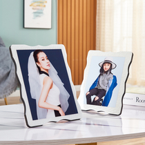 Custom photo frame photo table hanging wall washing photos made into porcelain photo frame ornaments creative crystal wedding photos