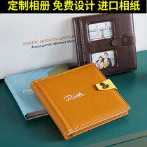 Baby photo album custom photo book album children baby crystal leather diy parent-child commemorative growth book production