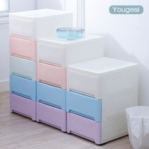 Ugus Clamp Slit Containing Cabinet Drawer-Type Gap Narrow Cabinet Plastic Kitchen Toilet Debris Finishing Containing Box