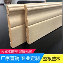 Log wood lines decorative lines Chinese flat skirting lines foot lines wall panels edges solid wood lines background