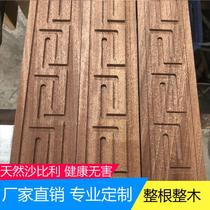 Sabili new Chinese Great Wall line solid wood background wall European ceiling L-shaped Yin and yang angle line backgrain decorative line
