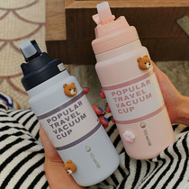 High value fashion and simple outdoor sports portable thermos cup students men and women Japanese stainless steel leak-proof Cup