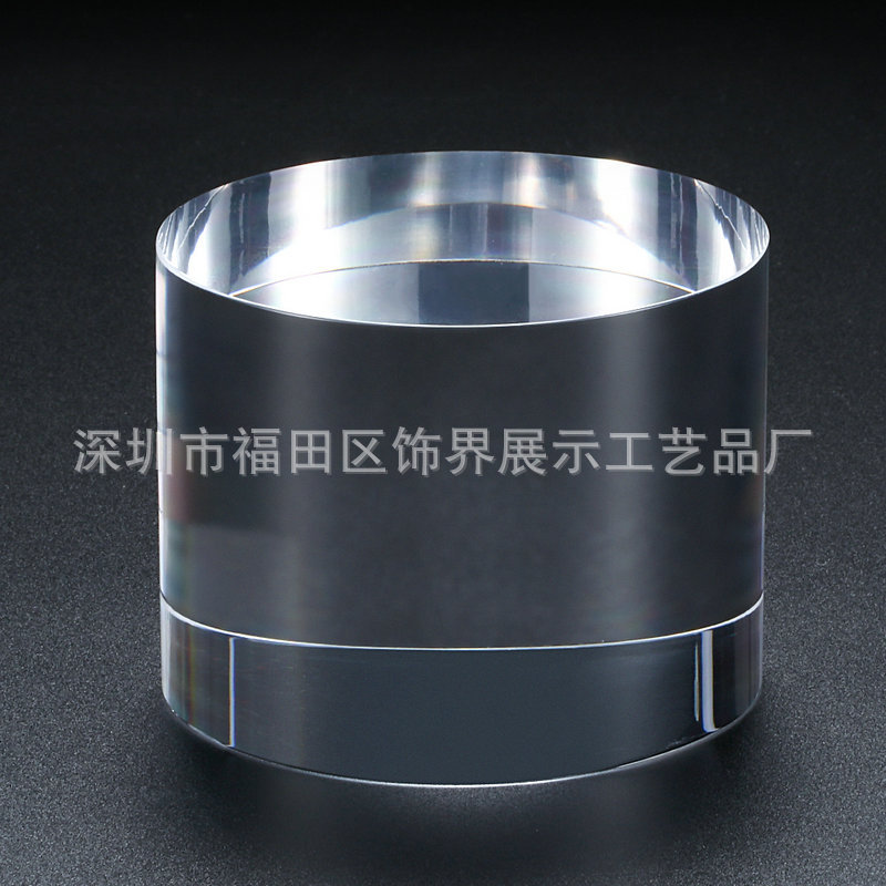 Acrylic transparent cylindrical tap skincare jewelry jewelry base bright small place cm in diameter