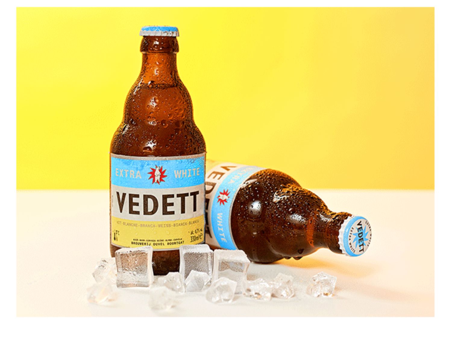 比利时白熊啤酒2瓶接骨木花 vedett 啤酒小麦精酿白熊玫瑰红啤酒
