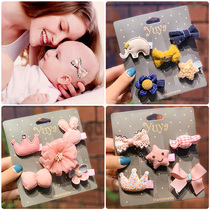 Baby's cable headdress hairpin without wounding baby girl hair card safe clip cute sweat hair clip baby boy