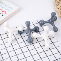 Manual Mini Massagers Four Balls Small Triangle Shake Cervical Massager Waist Leg Back Massage Multifunction