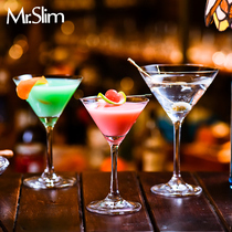 MrSlim Crystal Glass Triangle Cocktail Glass Martini Cup Goblet Ice Cream drink cup Juice cup