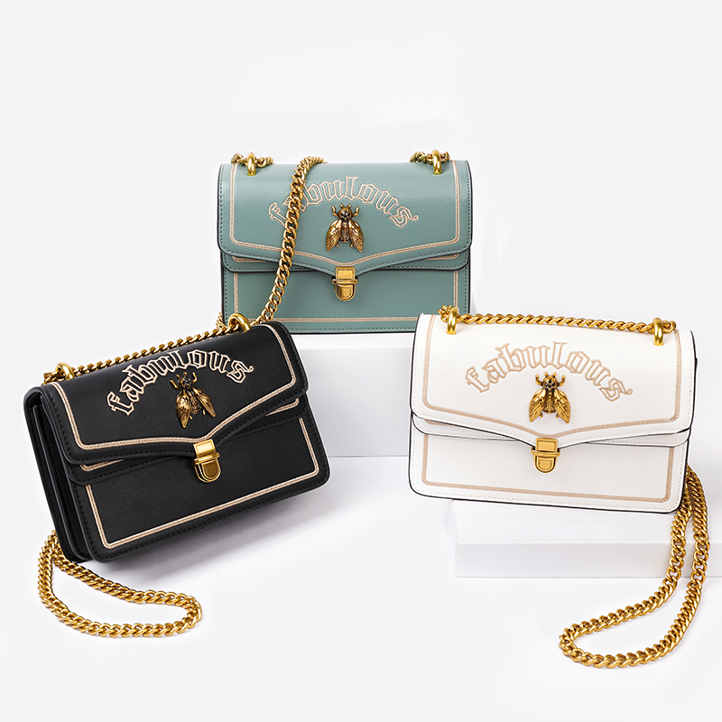 泰国蜜蜂包女本土百搭刺绣小ck斜挎包lyn包包女包2019新款时尚潮