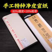 Cao Nan Xuan paper four feet six feet sandalwood straw raw material rice paper Calligraphy traditional Chinese painting professional works Xuan paper inheritance special Net skin Anhui Jingxian County