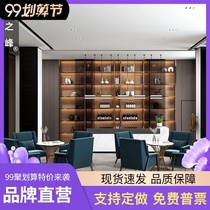 Sales office negotiation table and chair modern light luxury Nordic negotiation reception marble small round table one table four chair combination