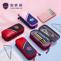 KK Cambridge Tree Pen Pen Bag Boys and Girls Large Capacity Children Pen Case Layered Simple Pencil Box