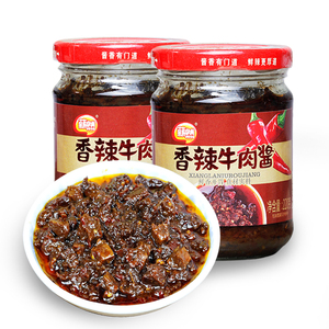 【拍2瓶送1瓶】牛肉酱暴下饭酱拌饭拌面酱夹馍酱香辣椒酱220g*瓶