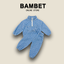 Italian BAMBET girl set spring and autumn 2021 New Korean autumn children baby girl two-piece set