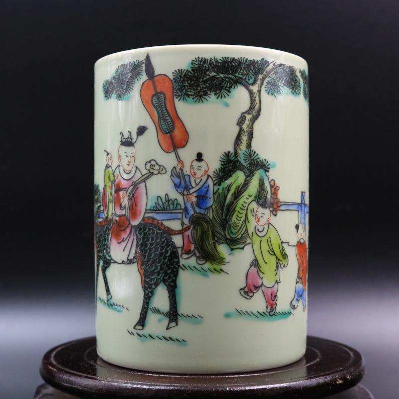 Archaize of jingdezhen porcelain powder wariety pen container to restore ancient ways in dajing com.lowagie.text.paragraph household adornment antique antique antique furnishing articles