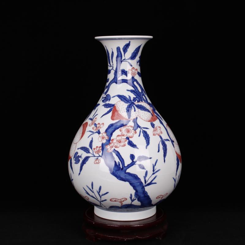 Jingdezhen blue and white youligong imitation qianlong all hand new Chinese style living room boutique household soft adornment company in furnishing articles