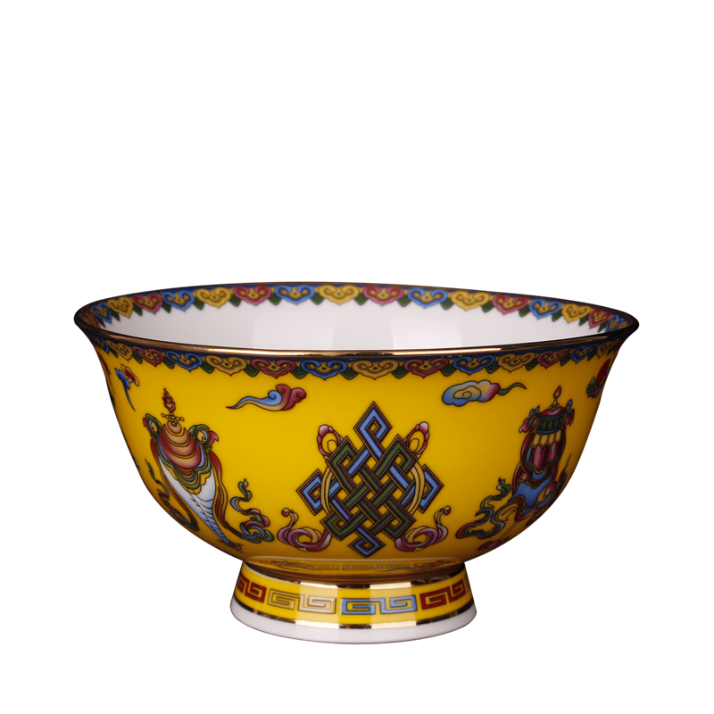 Jingdezhen pastel see bowl of sweet wishes and imitation qianlong antique porcelain Chinese style classical soft adornment bowls furnishing articles