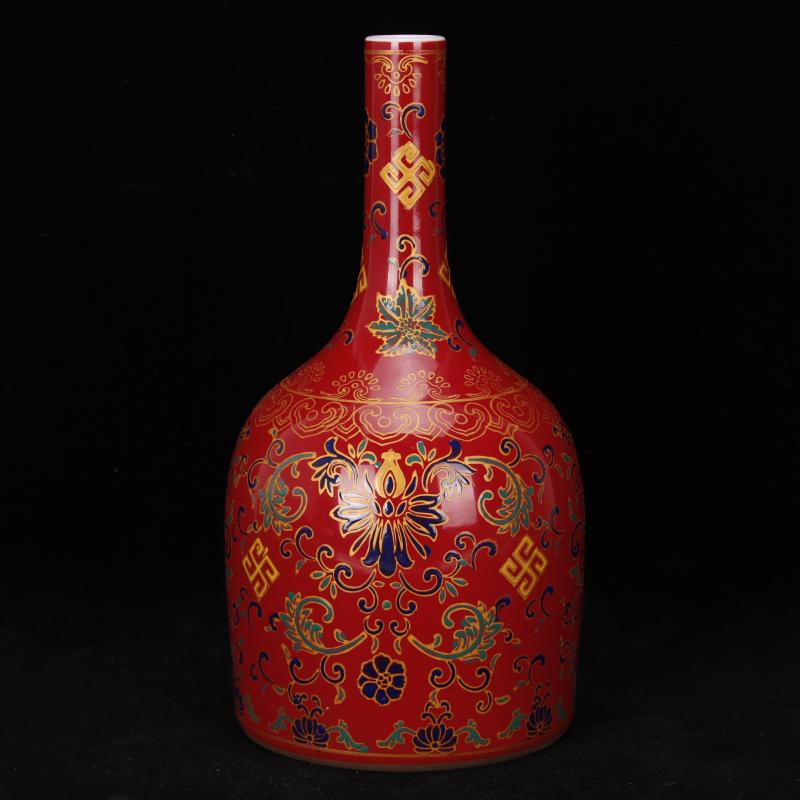 Jingdezhen imitation of the qing dynasty antique antique old goods ceramic flower vases, ancient Chinese style restoring ancient ways is sitting room ark of desk furnishing articles