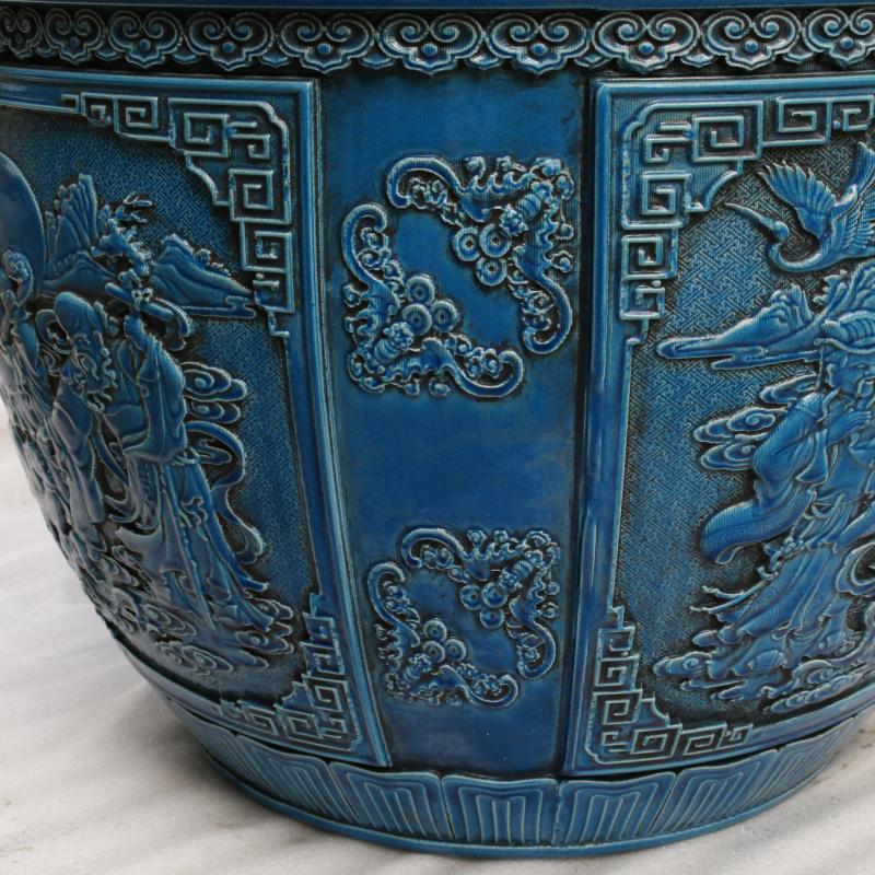 Jingdezhen antique imitation the qing qianlong years antique old objects large porcelain jar Chinese style restoring ancient ways yard landing place