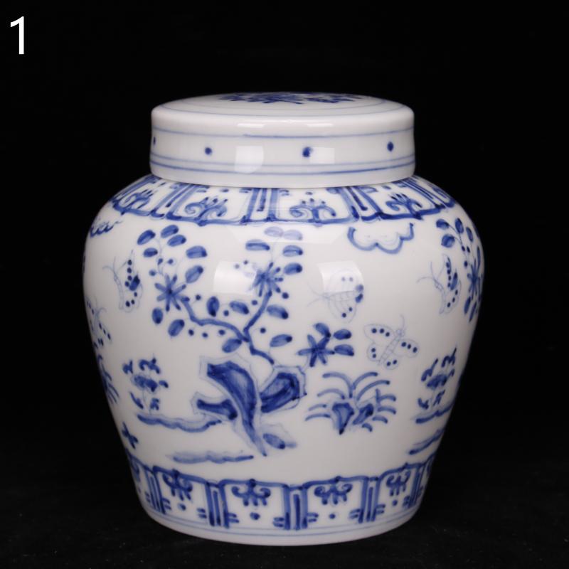 Jingdezhen hand - made kirin dragon grain day word wind canister caddy fixings antique ceramic tea set, tea is tea storage storehouse