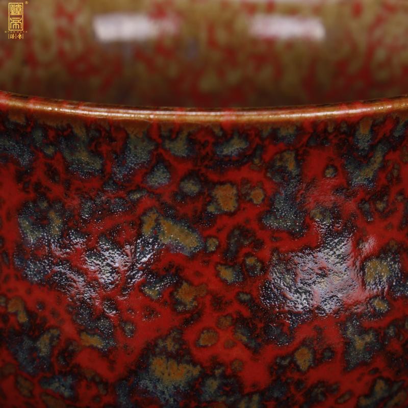 Jingdezhen folk old object variable red glaze washed small POTS do old old antique handicraft furnishing articles