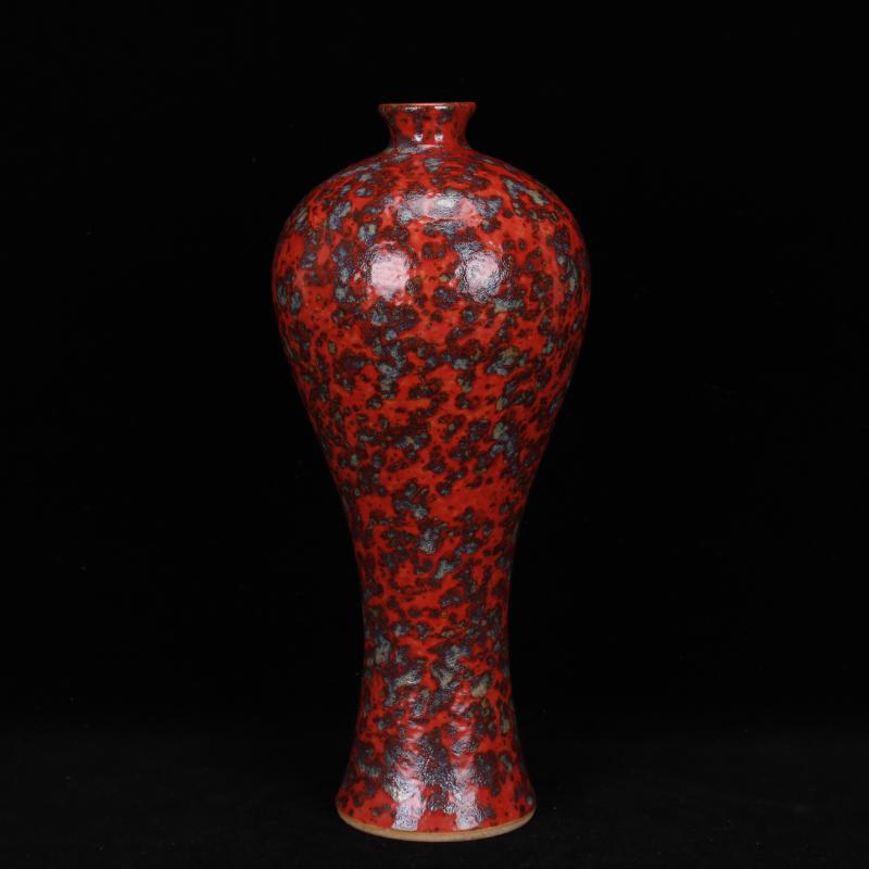 Jingdezhen antique reproduction antique handicrafts offering red offering blue vase water POTS and old Chinese style furnishing articles