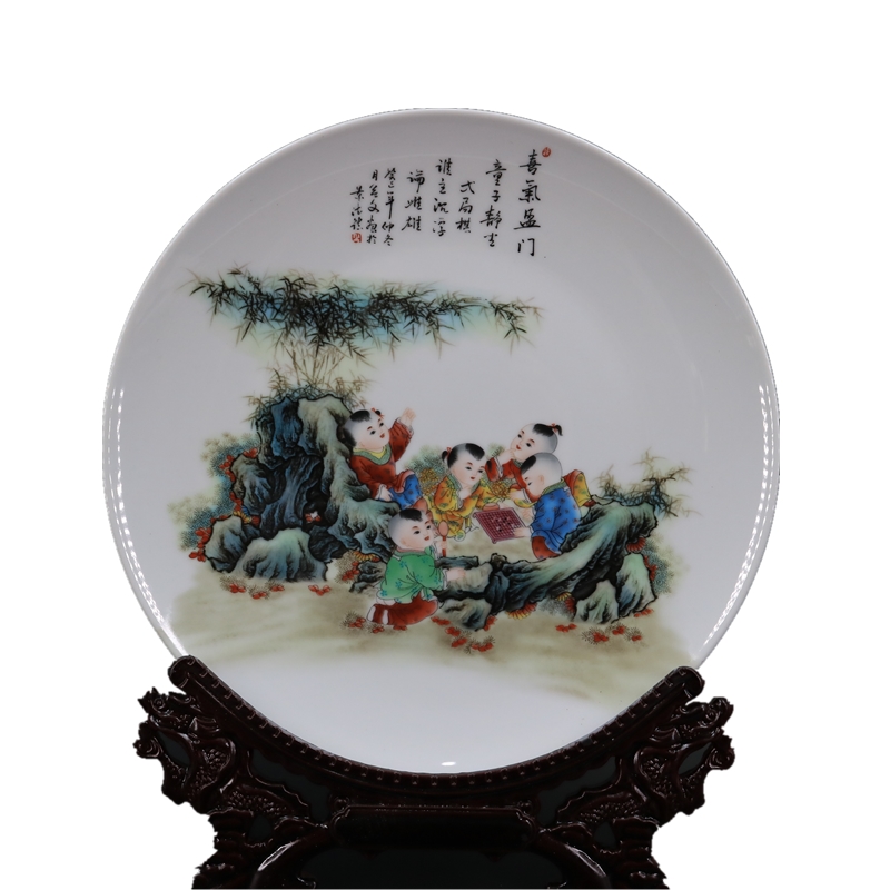 Archaize of jingdezhen porcelain beaming the qing qianlong com.lowagie.text.paragraph was the packed flat plate of Archaize furniture decorative furnishing articles