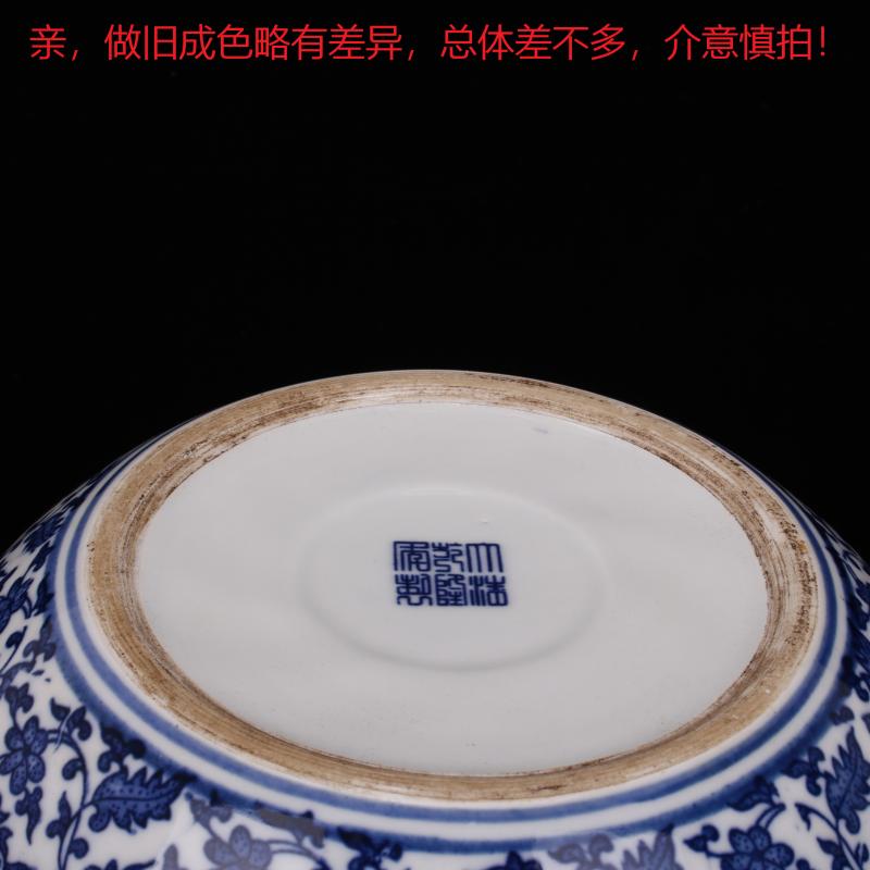 Jingdezhen blue and white porcelain tea XiCha implement water meng move ceramic ashtray writing brush washer hydroponic refers to flower pot home outfit