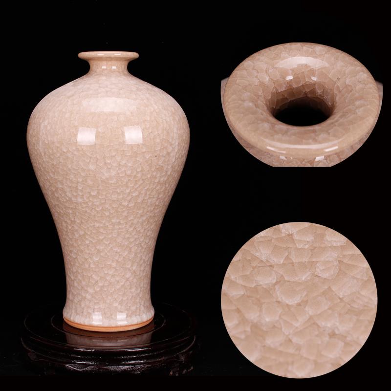 Archaize of jingdezhen porcelain borneol crackle vase classical Chinese style household decorative vase do old antique handicrafts