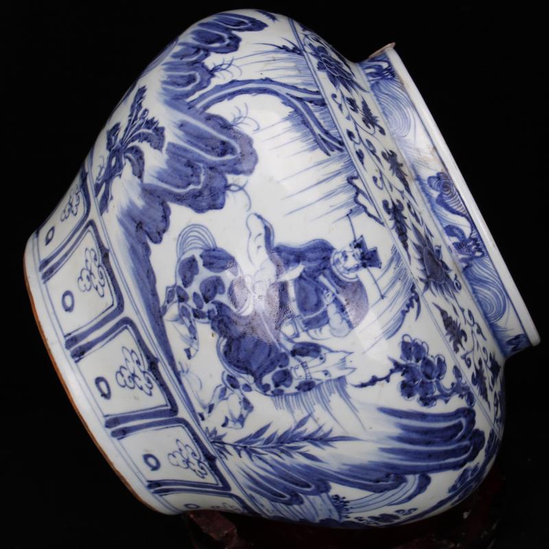 Jingdezhen ceramics vase furnishing articles of Chinese style household adornment hand - made archaize yuan blue and white guiguzi down big as cans