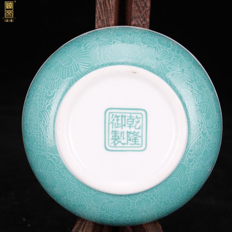 Jingdezhen imitation inkpad box of enamel puree box office desk antique restoring ancient ways furnishing articles