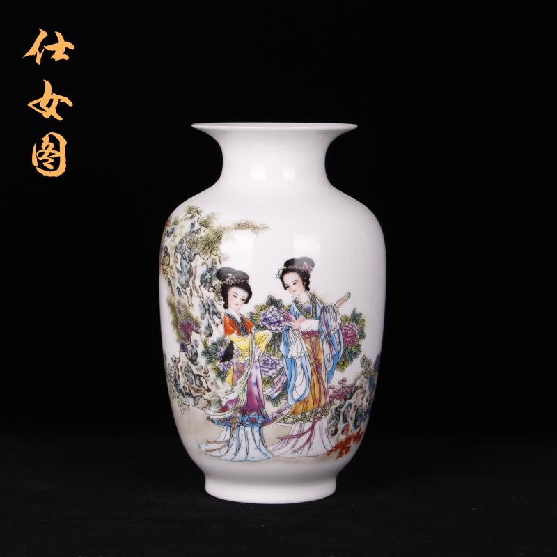 Jingdezhen imitation the qing qianlong years with enamel vase vase planting home sitting room adornment handicraft furnishing articles study