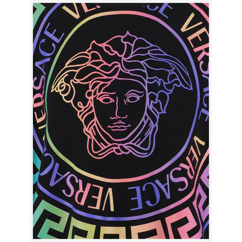 香港直邮versace 黑色印花卫衣 10015741a011742b070范思哲