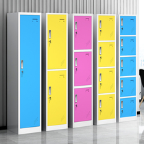 Color single-door locker Steel iron locker Employee cabinet Gym locker Multi-door locker with lock