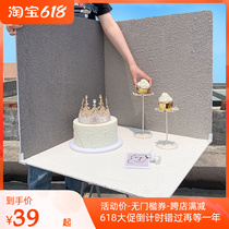 Photo Props Ins Grain Creaty Background Plate Shooting Waterboard Coarse Sand Background Wall Mesh Red Photography Background Cloth