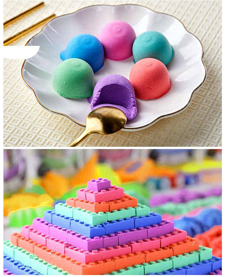 太空沙玩具无毒动力魔力彩沙泥轻粘土