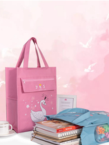Sequel handheld Oxford cloth bag Supplementary School Bag Assistant Exam Paper Cashier bag Hand carrying art minimalist paper bag cute cartoon male and female Han version children Tutorial Bag Fine Art Minimalist Books Collection Bag of bags