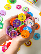 Sequel points coin Childrens reward money Customized Education Training Institutions Reward Students Small Plastic Coin Elementary School 1st Grade Teachers Reward Kids Points Redeem Card can be loggo