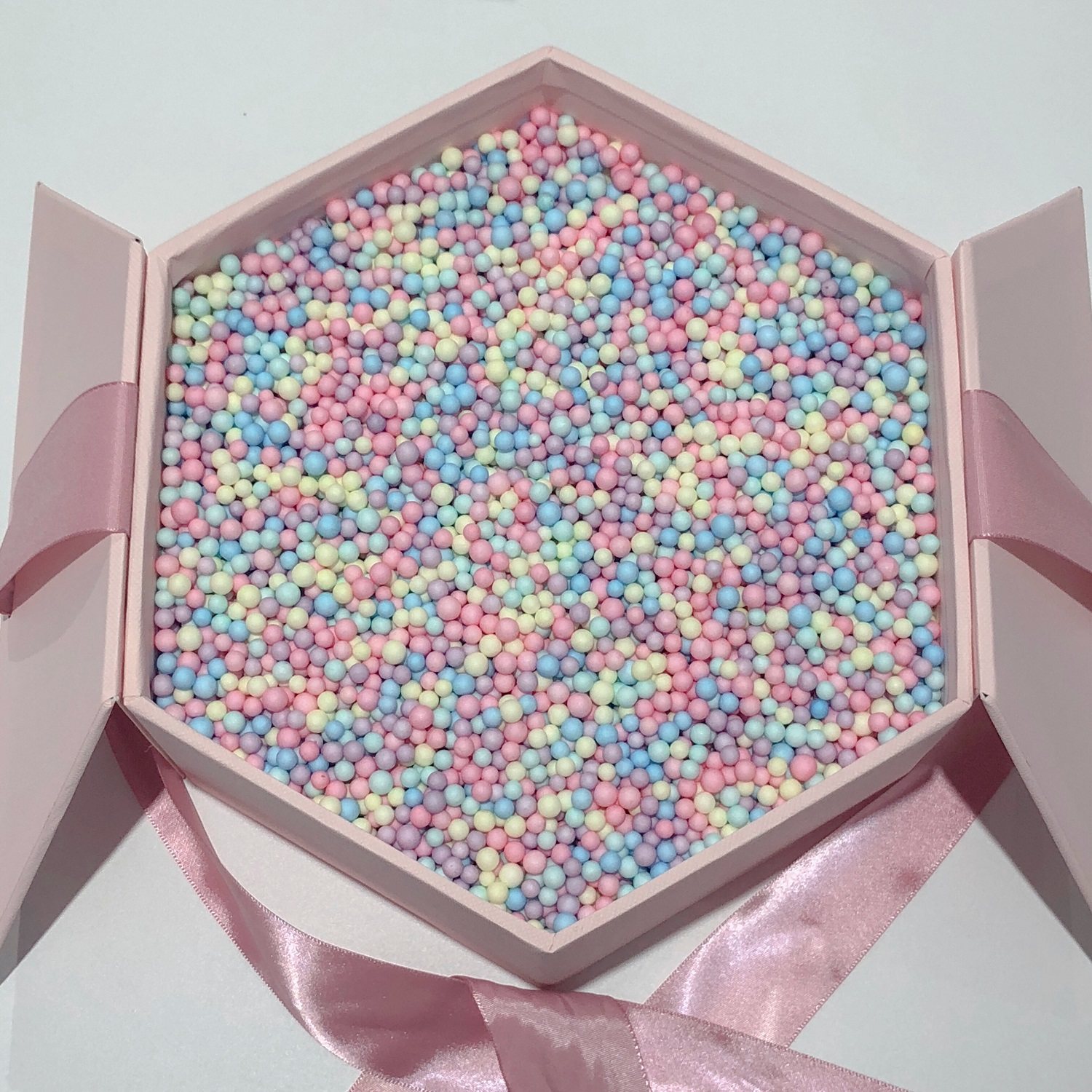 流星球礼盒填充物礼物盒少女心爆棚的小东西彩色马卡龙泡沫球_双氙车