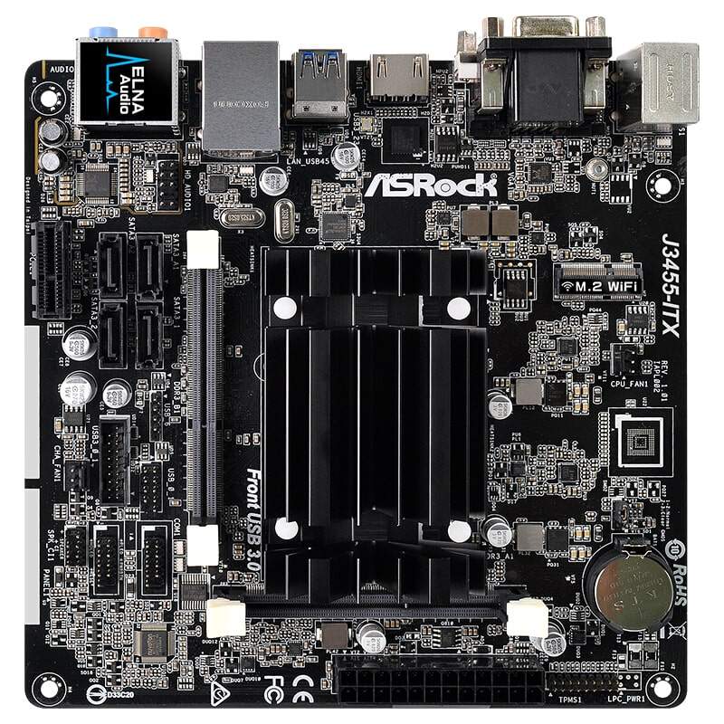 asrock/华擎科技j3455-itx集cpu静音迷你itx低功耗nas黑群晖主板