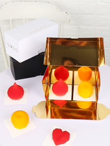 ins French dessert packing box high-end West Point mousse thousand layer cut box hug Roll Box 4 inch cake box