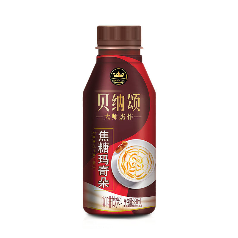 康师傅贝纳颂咖啡焦糖玛奇朵350mlx15瓶邮组合咖啡整箱