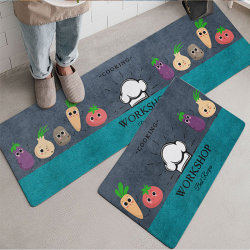 Kitchen mats, floor mats, water-absorbent, non-slip, oil-proof household door mats, carpets, bathroom room door mats, foot mats