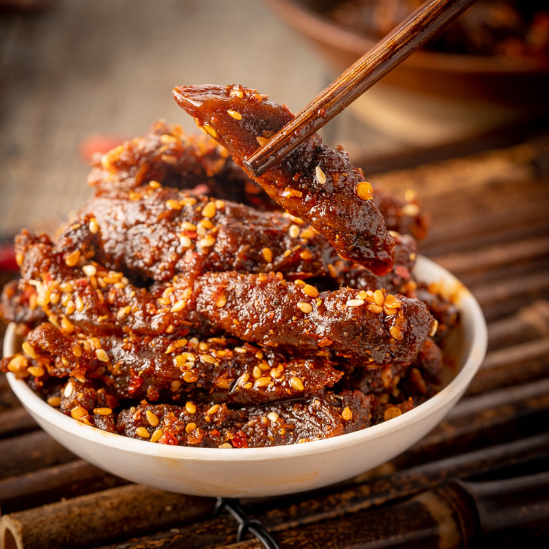 新牧哥手撕牛肉干500g内蒙古风干牛肉干麻辣特产休闲零食真空熟食_大