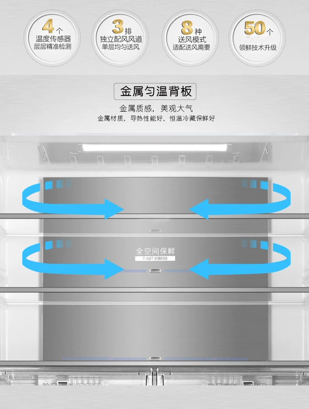 Gia dụng Haier Tủ lạnh nhiều cửa hai cánh dung tích lớn 605 lít chuyển đổi tần số kép tiết kiệm năng lượng, tiệt trùng wifi thông minh - Tủ lạnh
