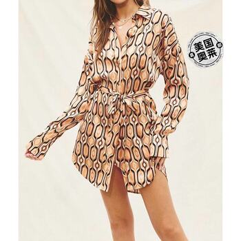 dress forum gold tiger eye shirt dress - ຜິວເນື້ອສີຂາຊື່