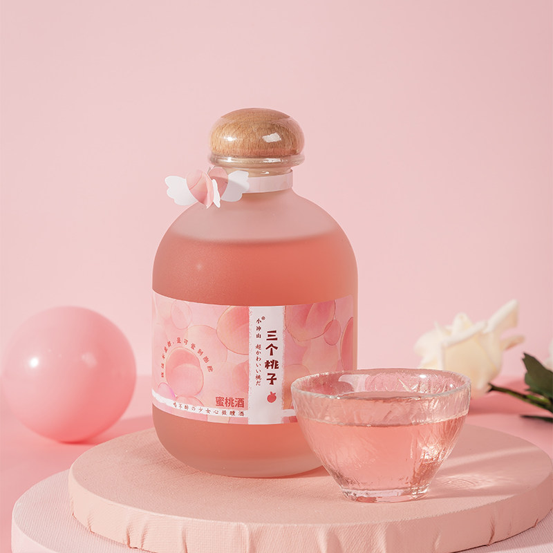 小冲山果酒 女士低度甜酒高颜值蜜桃草莓水果酒果味少女心晚安酒