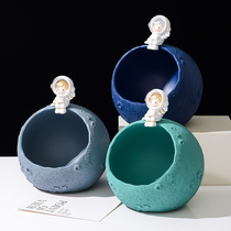 Desktop trash can small table creative cute mini storage bucket without cover household ins Wind light luxury paper basket